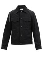 Matchesfashion.com Craig Green - Lace-up Cotton-blend Shirt - Mens - Black Cream