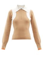 Cordova - Striped Merino-blend Sweater - Womens - Brown