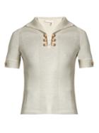 See By Chloé Short-sleeved Wool Polo Top