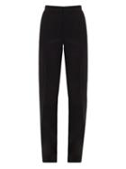 Matchesfashion.com Pallas Paris - Gaumont Satin Side-striped Wool Tailored Trousers - Womens - Black
