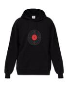 Matchesfashion.com Vetements - Target Cotton Blend Hooded Sweatshirt - Mens - Black