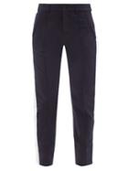 Bogner - Eddi Side-stripe Cotton-blend Golf Trousers - Womens - Navy