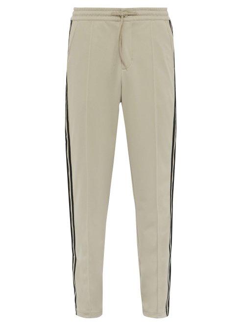 Matchesfashion.com Y-3 - Three Stripe Technical Jersey Track Pants - Mens - Cream