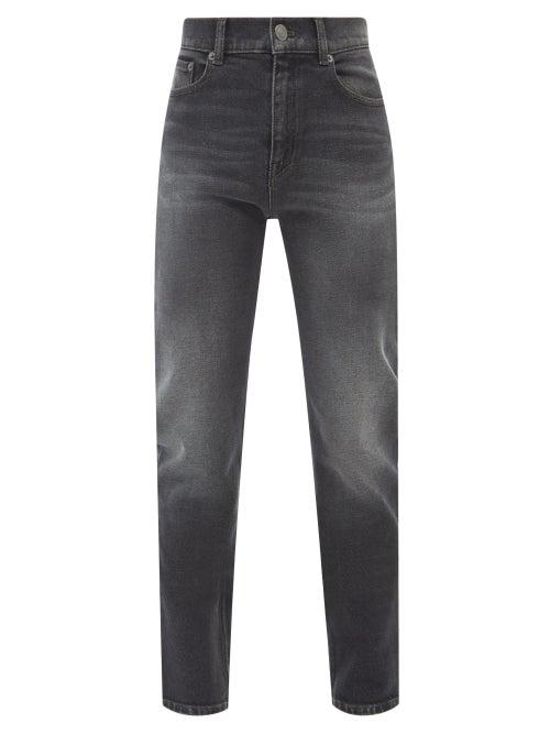 Balenciaga - Faded Slim-leg Jeans - Womens - Black