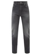 Balenciaga - Faded Slim-leg Jeans - Womens - Black
