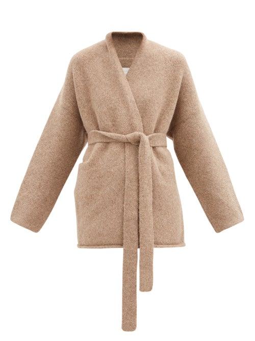 Matchesfashion.com Lauren Manoogian - Alpaca-blend Cardigan - Womens - Mid Brown