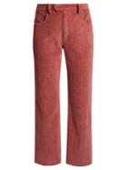 Isabel Marant Reo Straight-leg Corduroy Cropped Trousers