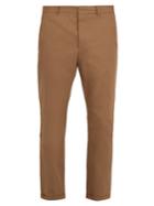 Marni Mid-rise Slim-leg Cotton Chino Trousers