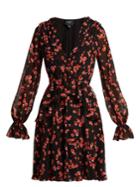 Giambattista Valli Petal-print Silk Dress