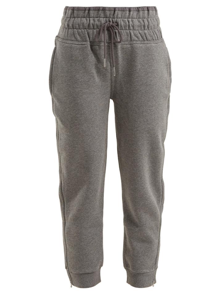 Adidas By Stella Mccartney Essential Cropped Performance Track Pants