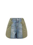 Alexander Mcqueen - High-rise Deconstructed Denim Shorts - Womens - Denim Multi
