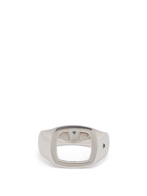 Matchesfashion.com Tom Wood - Cushion Open Ring - Mens - Silver