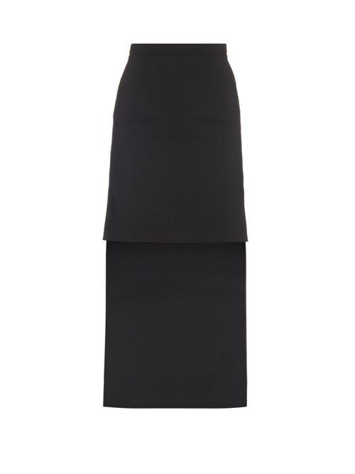 Matchesfashion.com Preen By Thornton Bregazzi - Vera Mini Front Crepe Skirt - Womens - Black