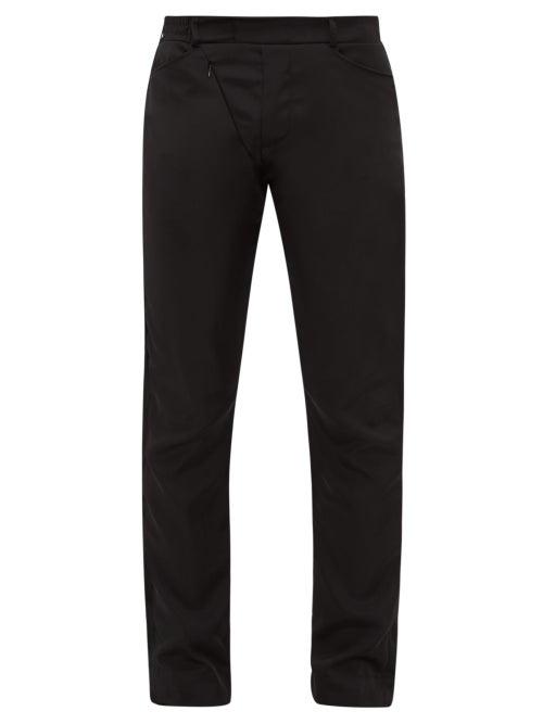 Matchesfashion.com Cottweiler - Zipped Yoke Shell Trousers - Mens - Black
