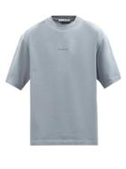 Acne Studios - Extorr Logo-print Crew-neck Cotton T-shirt - Mens - Grey