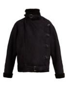 Vanessa Bruno Hakim Asymmetric Shearling Jacket