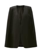 Ladies Rtw Totme - Padded-shoulder Twill Cape - Womens - Black