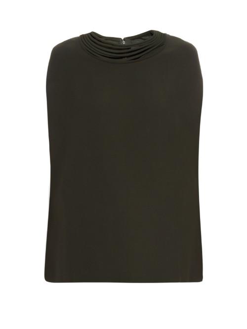Valentino Multi-strap Neckline Silk-cady Top