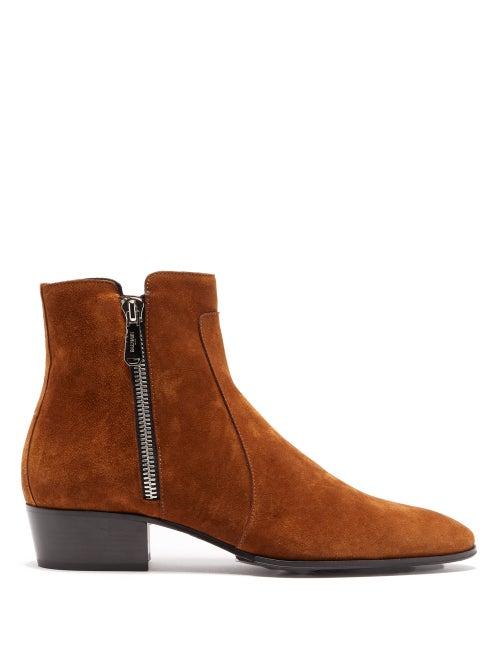 Matchesfashion.com Balmain - Mike Suede Ankle Boots - Mens - Tan