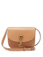 Ladies Bags Saint Laurent - Kaia Small Ysl-plaque Leather Cross-body Bag - Womens - Tan