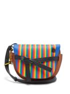 Loewe Gate Marquetry Striped-leather Cross-body Bag