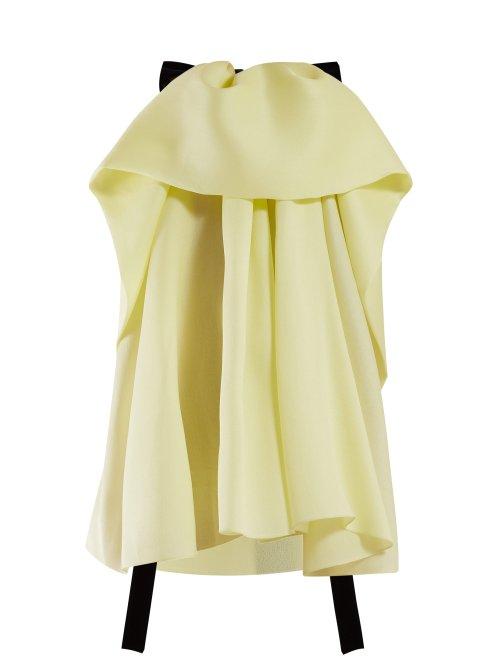 Matchesfashion.com Roksanda - Amira Draped Crepe Blouse - Womens - Yellow