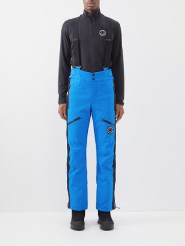 Sportalm - Striped Logo-patch Ski Trousers - Mens - Blue