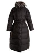 Prada Hooded Fur-trimmed Quilted-down Coat