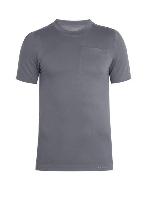 Matchesfashion.com Falke Ess - Quest Crew Neck Performance T Shirt - Mens - Grey