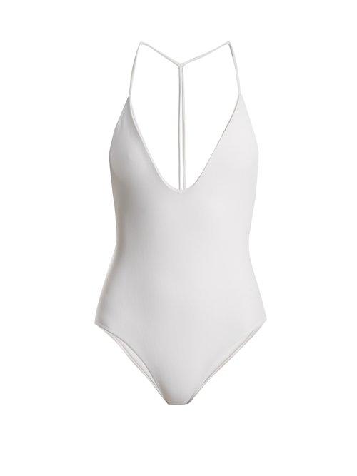 Matchesfashion.com Jade Swim - All In One Halterneck Swimsuit - Womens - White