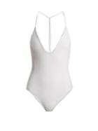 Matchesfashion.com Jade Swim - All In One Halterneck Swimsuit - Womens - White