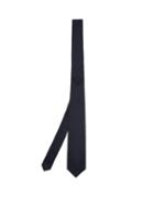 Matchesfashion.com Prada - Triangular Logo Plaque Silk Tie - Mens - Blue