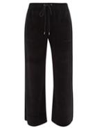 Nili Lotan - Daphne Cropped Cotton-blend Wide-leg Track Pants - Womens - Black