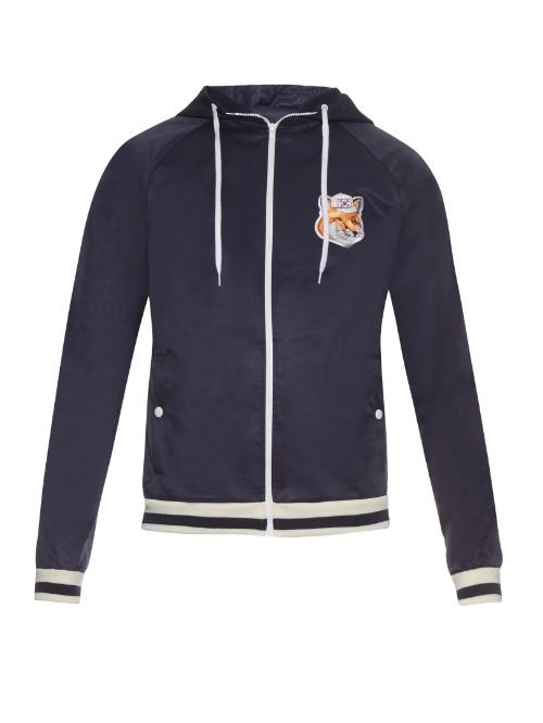 Maison Kitsuné Fox-embroidered Hooded Jacket