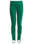 Matchesfashion.com Gucci - Web Striped Side Jersey Trousers - Womens - Green Multi