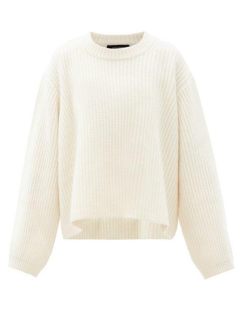 Matchesfashion.com Lisa Yang - Vera Ribbed-cashmere Sweater - Womens - Cream
