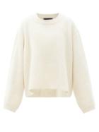 Matchesfashion.com Lisa Yang - Vera Ribbed-cashmere Sweater - Womens - Cream