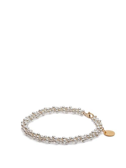 Matchesfashion.com Alighieri - Il Leone Sterling Silver & 24kt Gold Plated Anklet - Womens - Silver