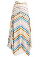 Peter Pilotto Ruched Striped-jersey Skirt