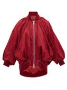 Matchesfashion.com Undercover - Draped Silk Satin Bomber Jacket - Womens - Burgundy