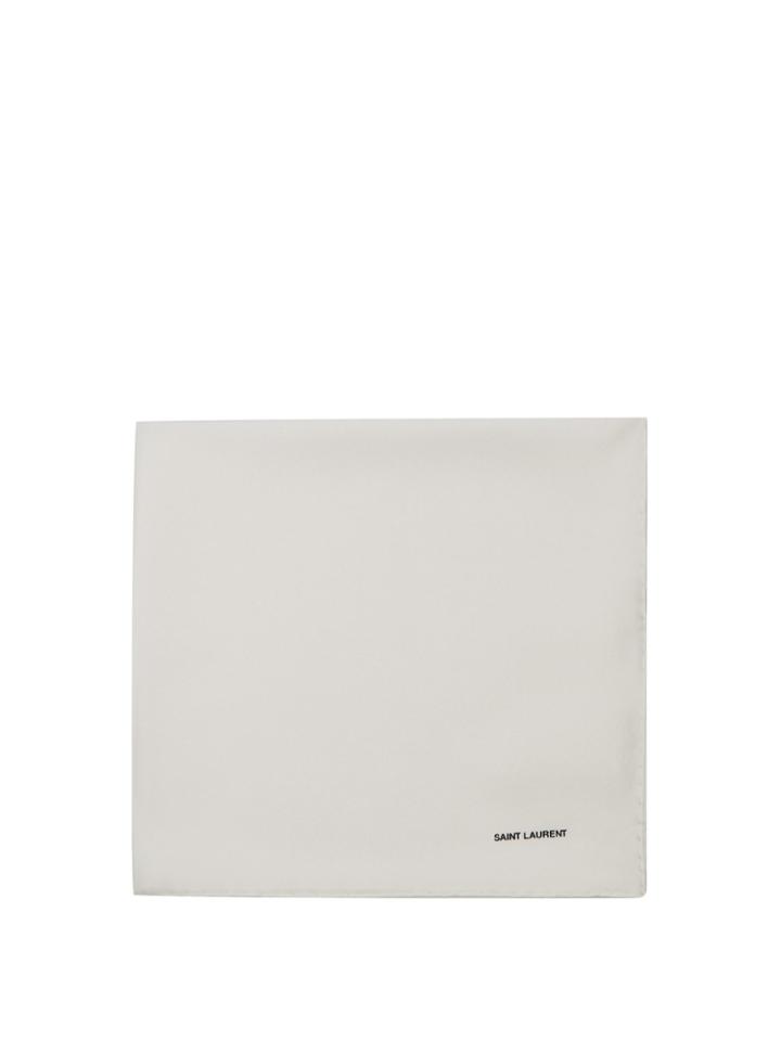 Saint Laurent Silk Pocket Square