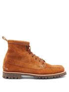 Matchesfashion.com Yuketen - Angler Lace Up Suede Boots - Mens - Brown