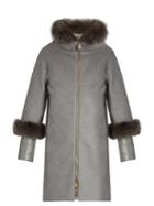 Herno Fur-trimmed Cashmere Coat