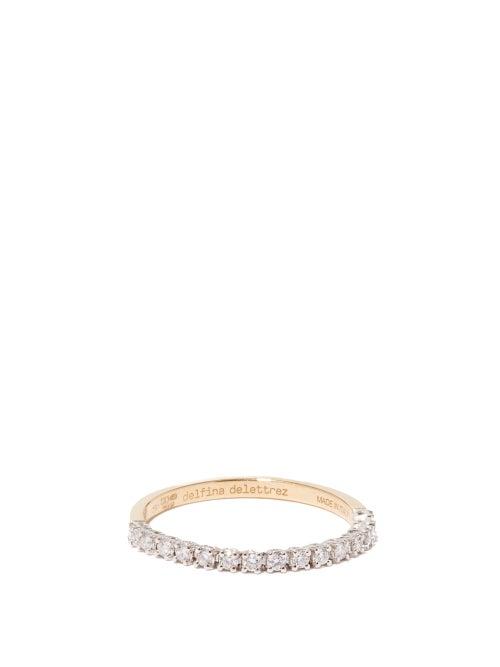 Delfina Delettrez - 1987 Tennis Diamond & Gold Ring - Womens - Yellow Gold