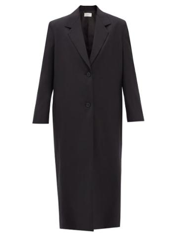The Row - Maeve Super-160's Wool-blend Overcoat - Womens - Black