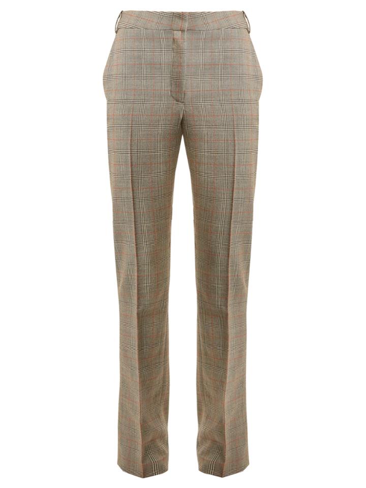 Stella Mccartney Jodi Prince Of Wales-checked Wool Trousers