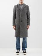 Officine Gnrale - Jack Herringbone Single-breasted Wool Coat - Mens - Black White