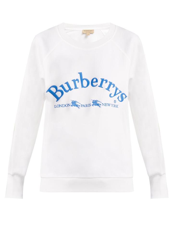 Burberry Archive Logo-embroidered Cotton Sweatshirt