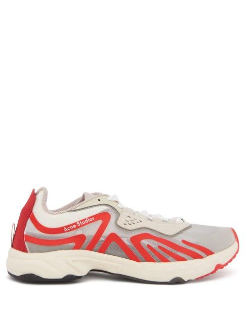 Matchesfashion.com Acne Studios - Panelled Trainers - Mens - White Multi