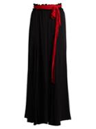 Ellery Milk Waist-tie Stretch-silk Maxi Skirt
